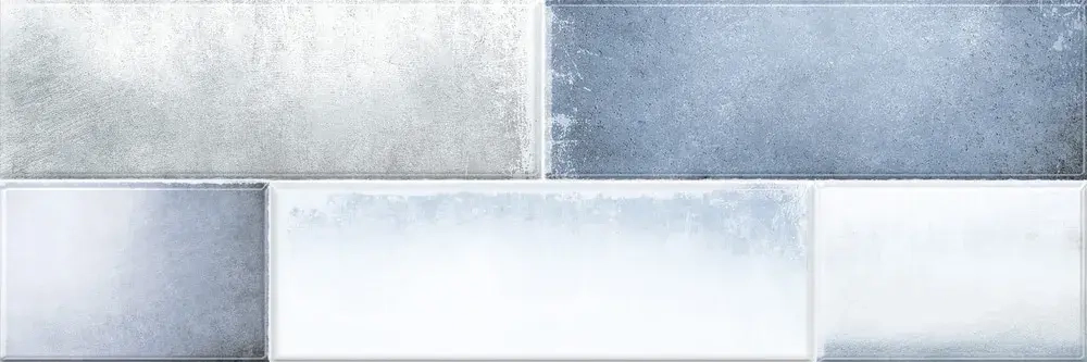 Настенная плитка Alma Ceramica TWU11NYK016 New York 60x20 голубая глянцевая под камень