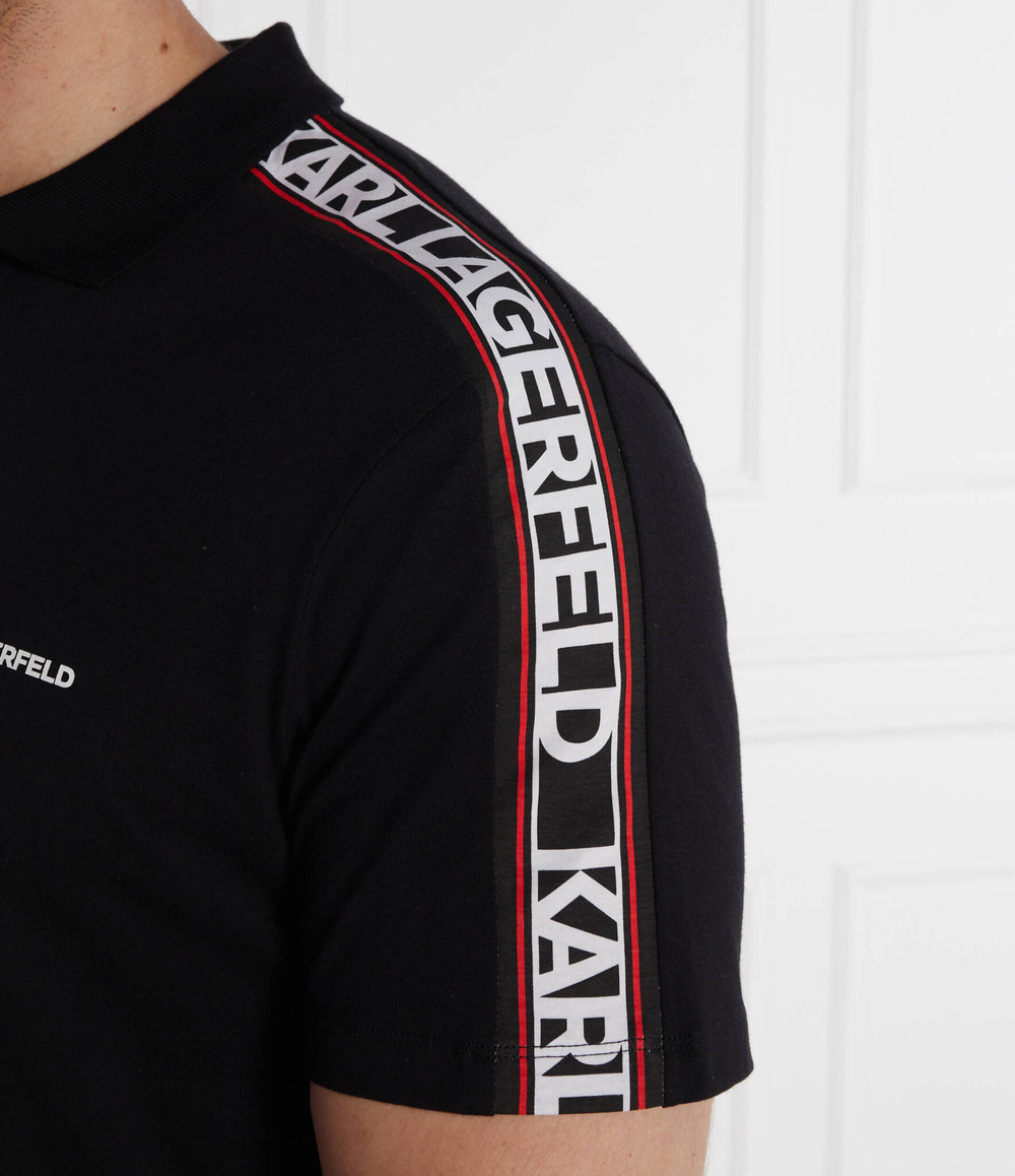 Поло Karl Lagerfeld - черный(241M2206)