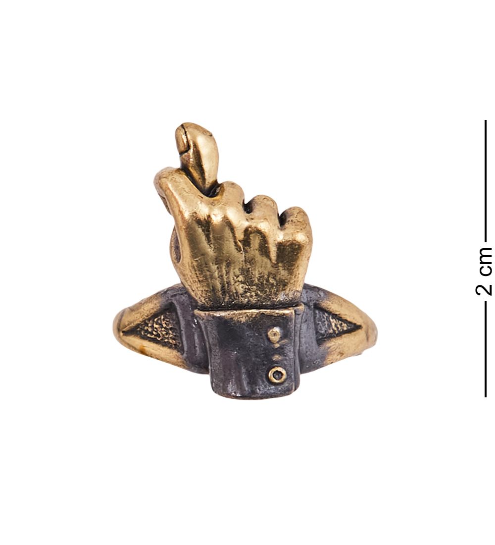 AM-3893 Кольцо «Кукиш» (латунь)