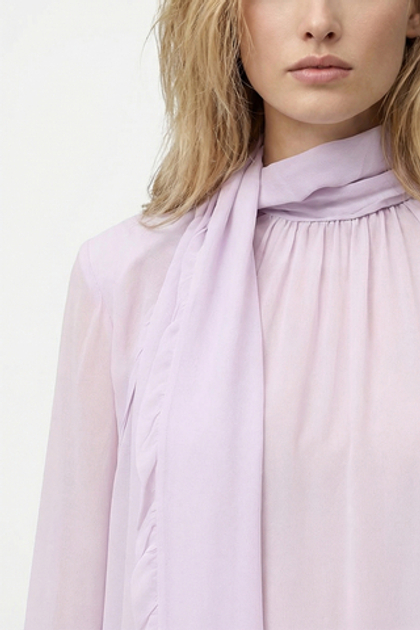 Dorothee Schumacher Блуза из вискозы с воротником-бант