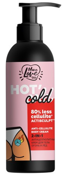 MonoLove Hot Cold контрастный антицеллюлитный крем для тела с горячим и холодным действием 200мл