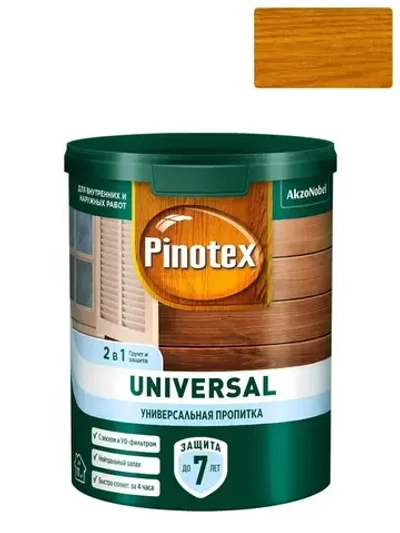 Универсальная пропитка для древесины Pinotex Universal 2 в 1 Цвет: Орегон 0,9 л
