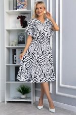 Платье Кристи (черно-белое) П13871-35М LT Collection