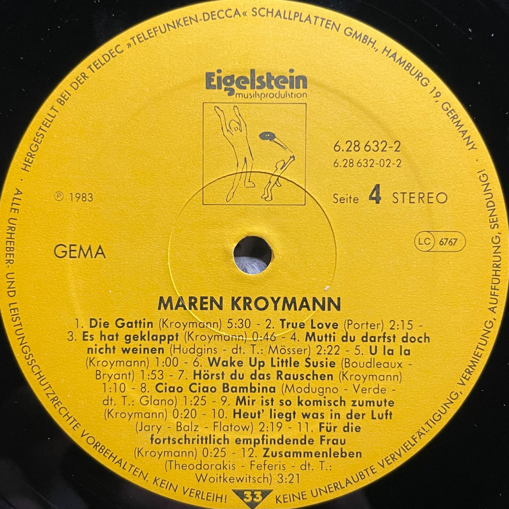 Maren Kroymann ‎– Auf Du Und Du Mit Dem Stöckelschuh 2LP (Германия 1983г.)