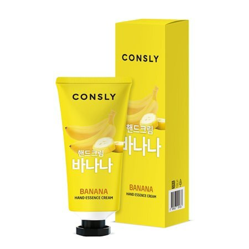 [Consly] Banana Hand Essence Cream - Крем-сыворотка для рук с экстрактом банана, 100 мл