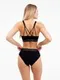 Комплект женский (топ с тонкими лямками, трусы), цвет чёрный МИКС, размер 44-46