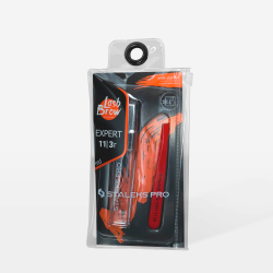 Пинцет EXPERT 11 TYPE 3мм (П-27) широкие скошенные кромки Красный (TE-11/3) СТАЛЕКС