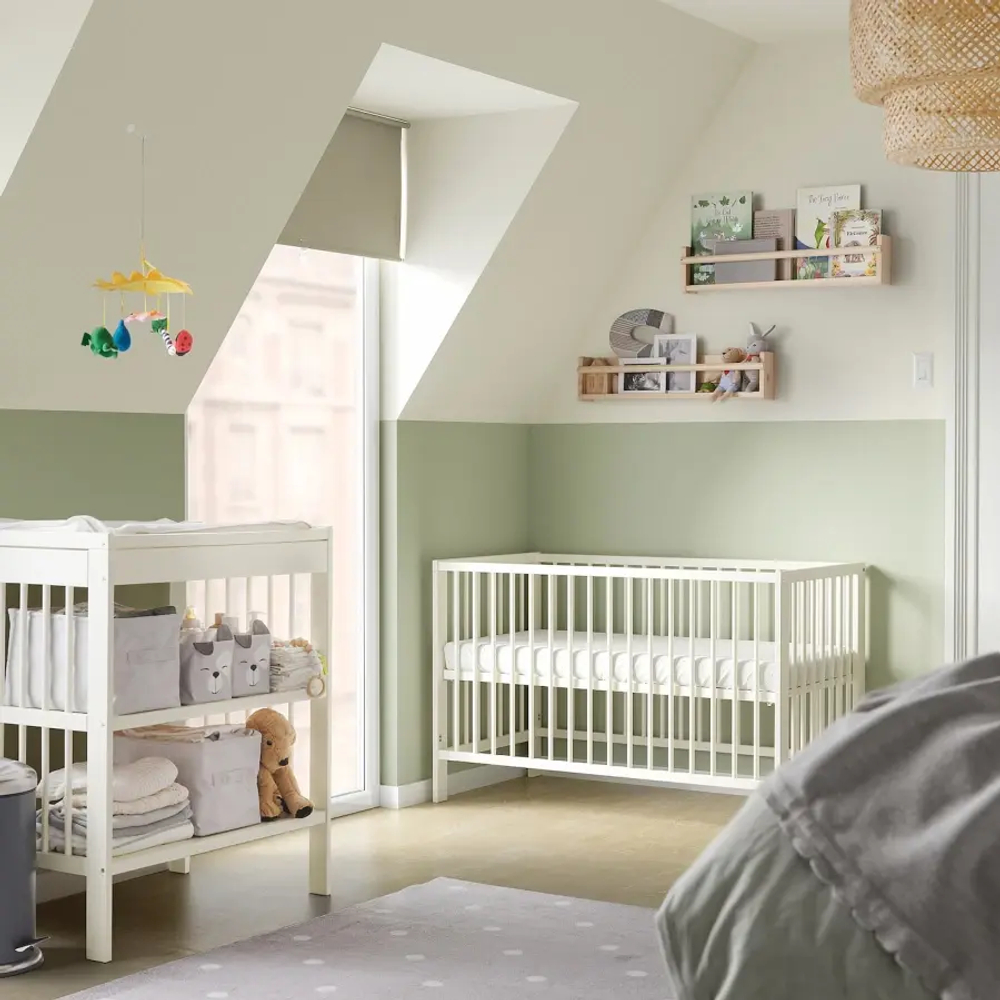 Кровать для новорожденных - IKEA GULLIVER, 60x120 см, белый, ГУЛЛИВЕР ИКЕА