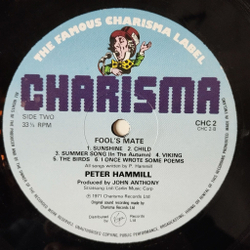 Винтажная виниловая пластинка LP Peter Hammill Fool Mate (UK 1976)