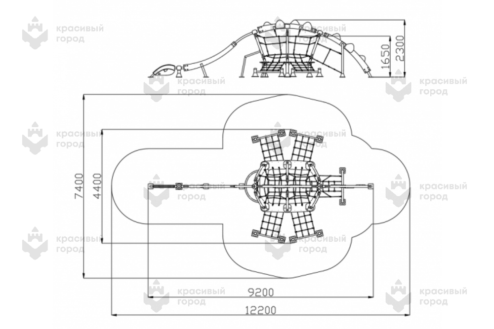 Игровой комплекс Брахтиозавр