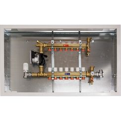 Узел коллекторный Giacomini сборный co смесительной группой 1 x 18 /8, R557RY028