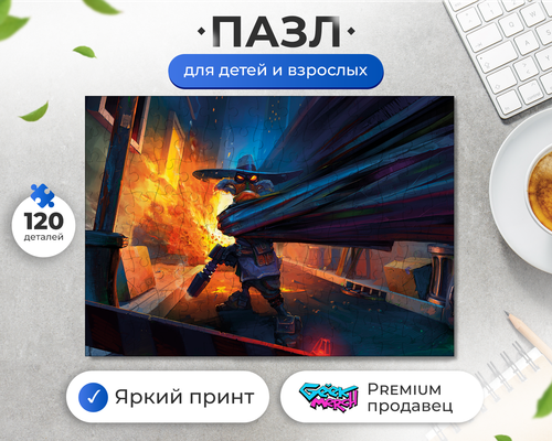 Пазл Чёрный Плащ Темное Крыло Черный Плащ Darkwing Duck