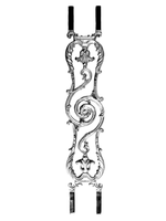 Балясина литье 850х160 мм, алюминий, 1 шт.