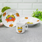 Набор детской посуды 3 предмета форма Идиллия Пчелы