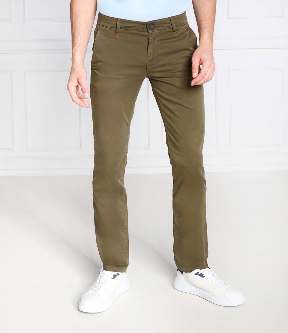 Чиносы Schino BOSS ORANGE - хаки(50470813)