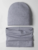 Шапка детская со снудом на осень