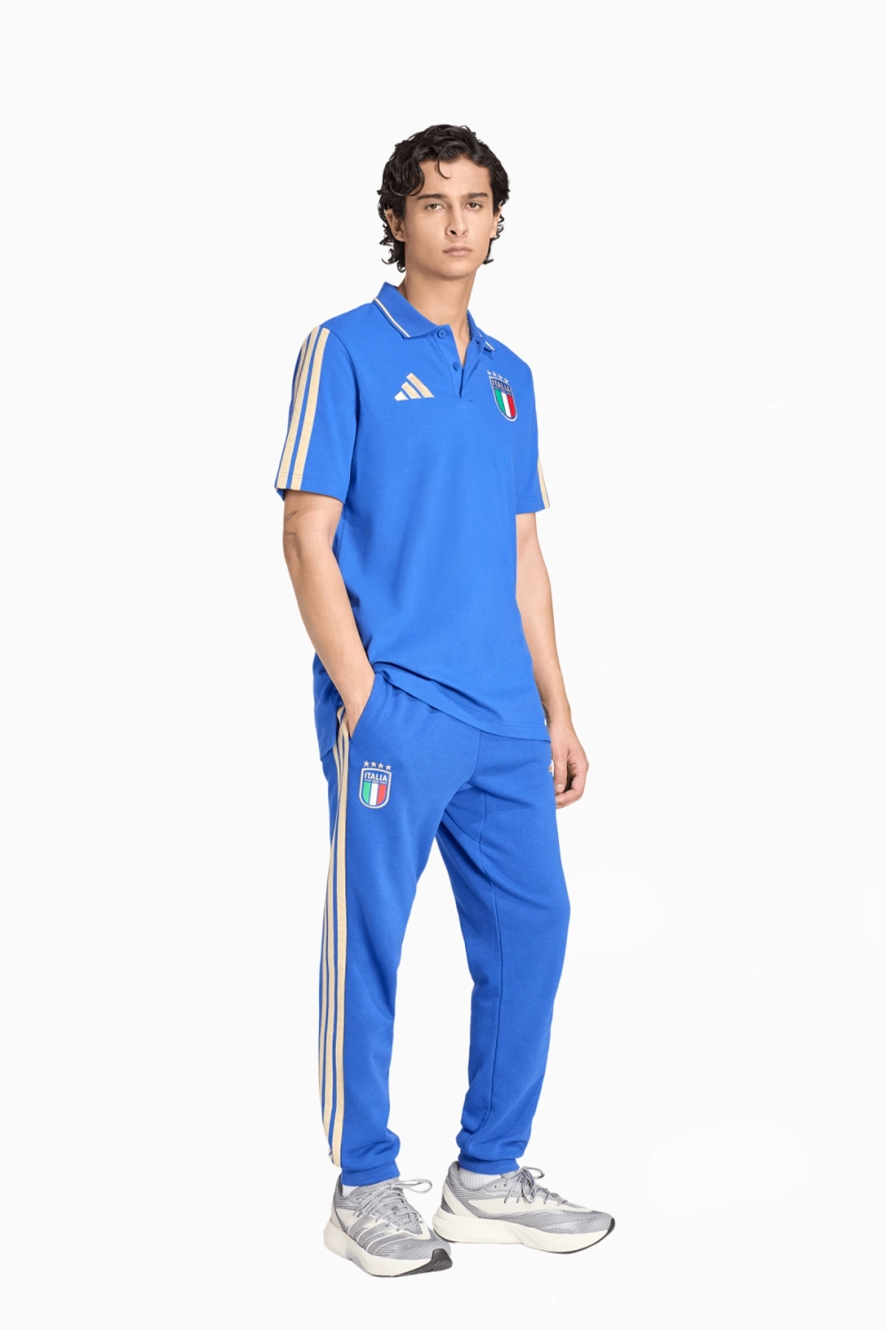 Футболка adidas Италия 2026 DNA Polo - синий
