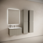 Тумба подвесная SANCOS Code 785х453х400, c одним ящиком оснащенным доводчиками, цвет серая платина , арт. CD80GP