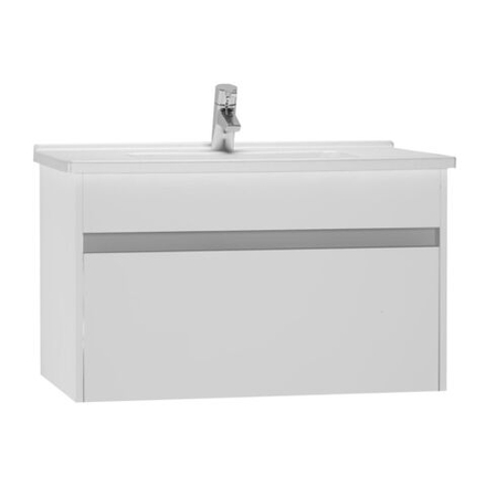 Шкаф с раковиной VitrA S50+, 80 см, цвет белый глянцевый 54738