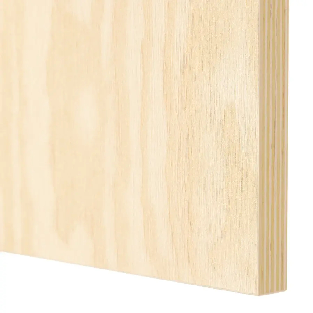 Шкаф с 3-мя дверцами - IKEA PLATSA/ПЛАТСА ИКЕА, 42х140х191,1 см, белый/синий/светло-коричневый