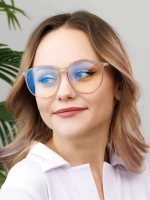 Очки для компьютера имиджевые защитные прозрачные нулевки