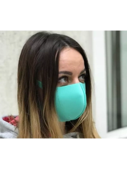 Маска многоразовая,неопрен,светло-салатовая