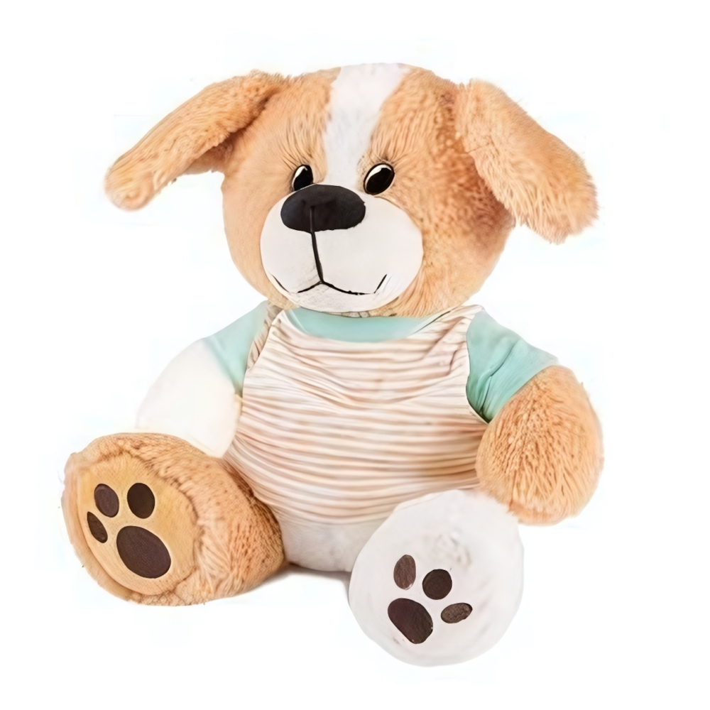 Мягкая игрушка "Собачка в Полосатой Футболочке" 23см (Maxitoys)