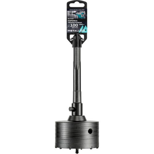 Коронка тв.спл.SDS-max METALLICA Optima 100x250/110 мм,h=50мм,М22,0х2,0 мм с адаптером   907238