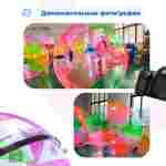 Аттракцион Водный шар ПВХ «Розово-зелёный» 2*2*2 м