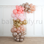 Разнокалиберная гирлянда "Розовая карамель"