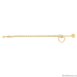 Браслет ORI TAO, Merida, с сердцем, OT24.2-13-69261 (золотистый)