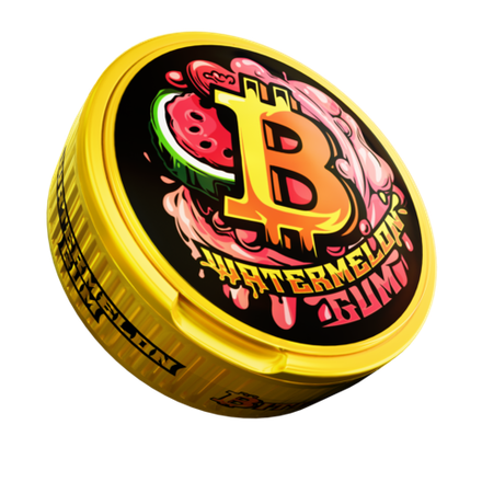 BITCOIN WATERMELON GUM (200 МГ) - АРБУЗНАЯ ЖВАЧКА