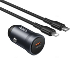 Автомобильное зарядное устройство для Lightning Hoco Z62A PD30W (metal grey)
