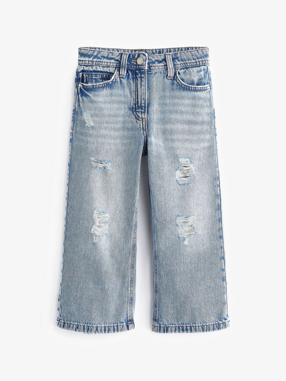 Джинсы широкие для девочки Next N63-551, Голубой