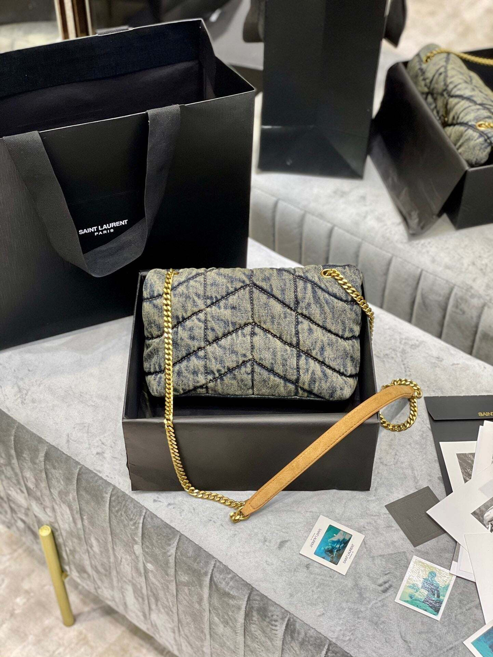 Yves Saint Laurent Loulou Puffer Bag 23 cm