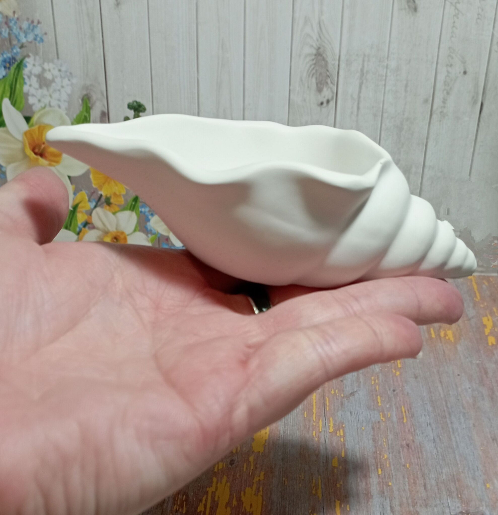 Подсвечник для массажных свечей, ракушка, гипс.