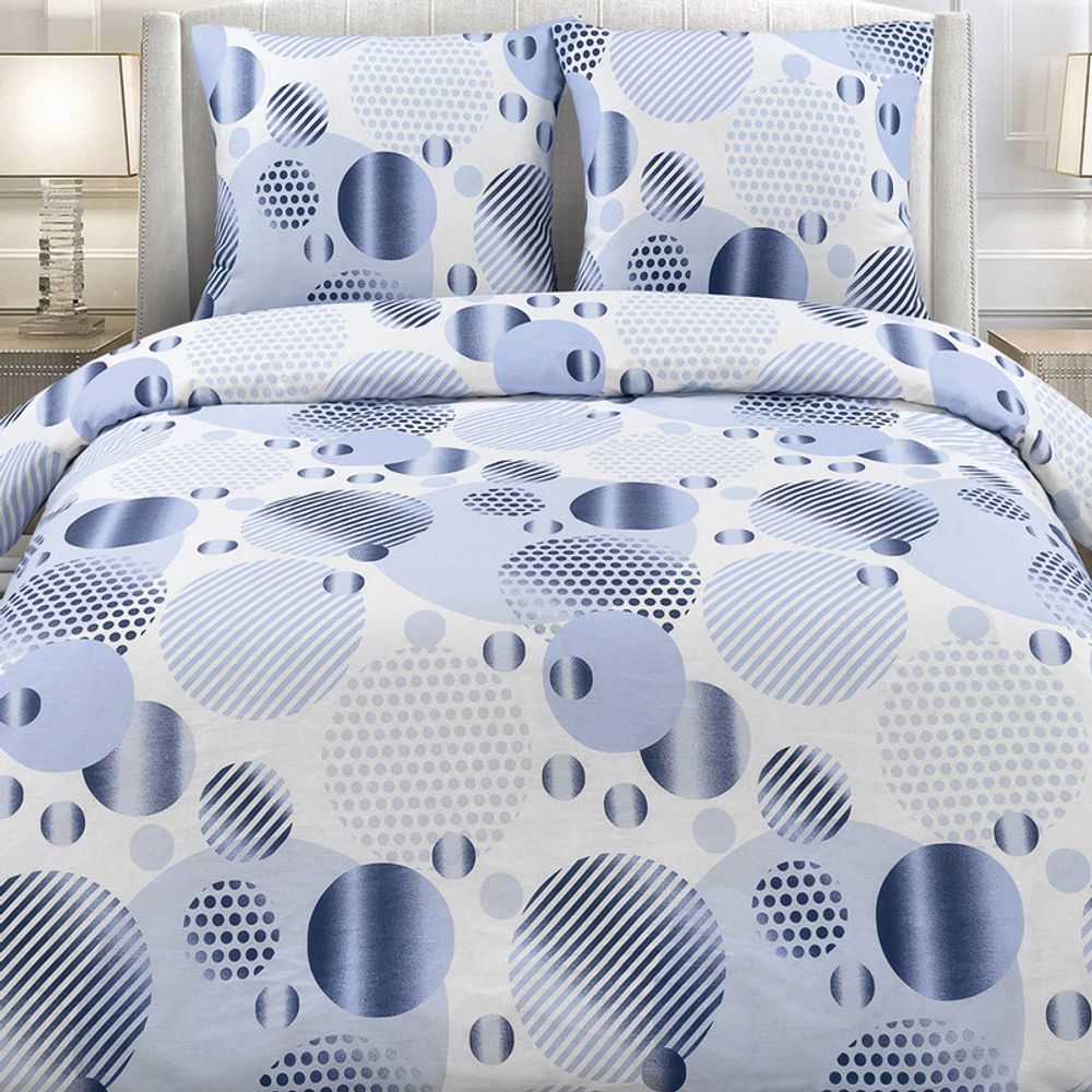 Комплект постельного белья "ВЛ. КРУГИ (ОРИОН)", бязь Премиум, 100% хлопок, Россия.