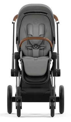 Коляска 3 в 1 Cybex Priam IV Chrome Brown complete и автокресло Aton S2 i-Size Moon Black Mirage Grey