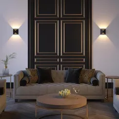 3907/10WL HIGHTECH ODL20 501 черный/металл Настенный светильник LED 3500K 120° 10W 220V IP65 TIBRO