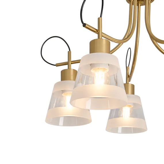 Люстра FR5522PL-05BS Карамель / Caramel E27x5 Freya fr5522pl-05bs