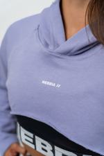 Кофта DESIGNER CROPPED HOODIE GYM TIME 259 Лиловая