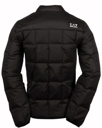 Мужская теннисная куртка EA7 Man Woven Down - черный