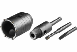 Коронка с державкой по бетону ЗУБР Профессионал 50 мм, SDS-Plus 2918-50