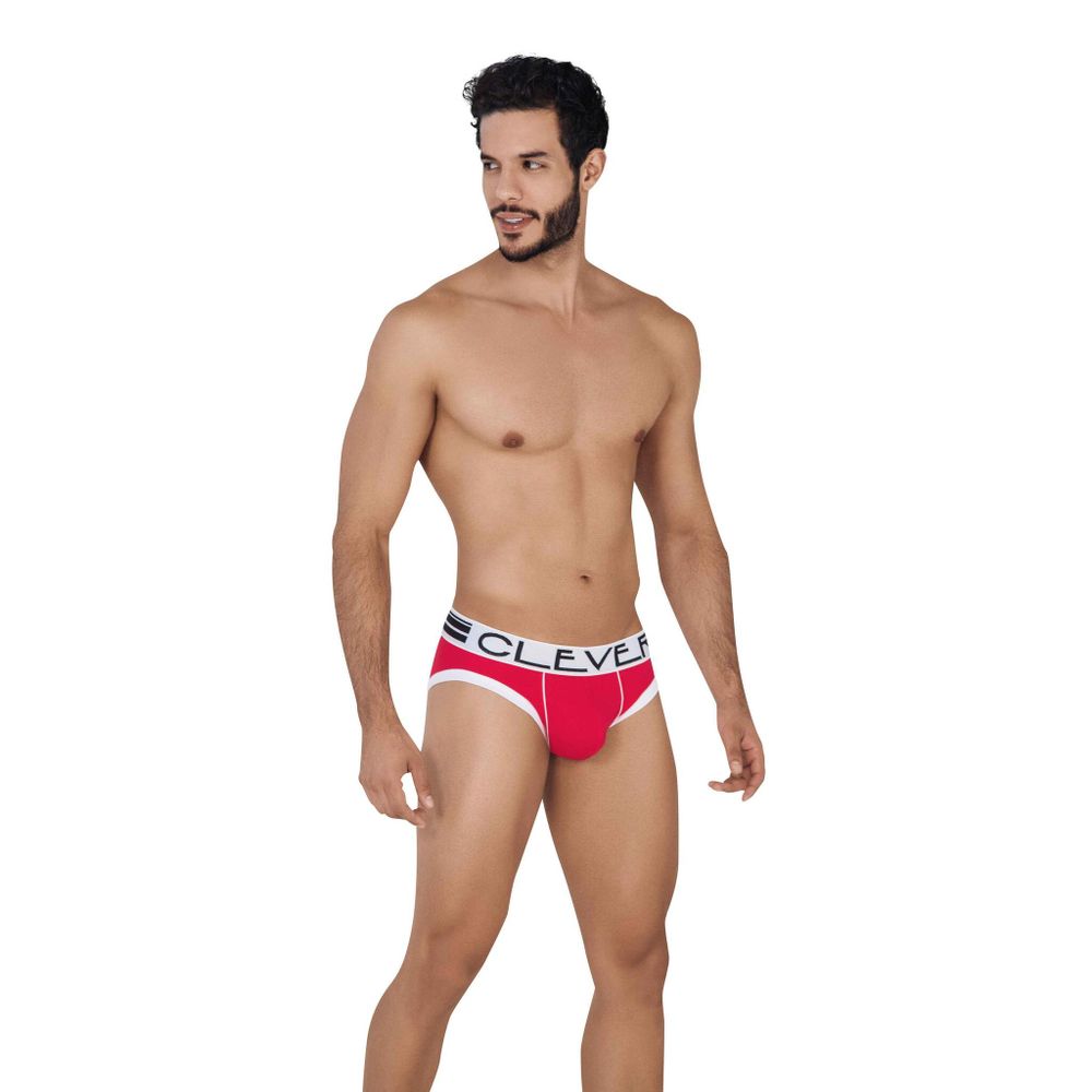 Мужские трусы слипы красные Clever UNCHAINDED PIPING BRIEF 062405