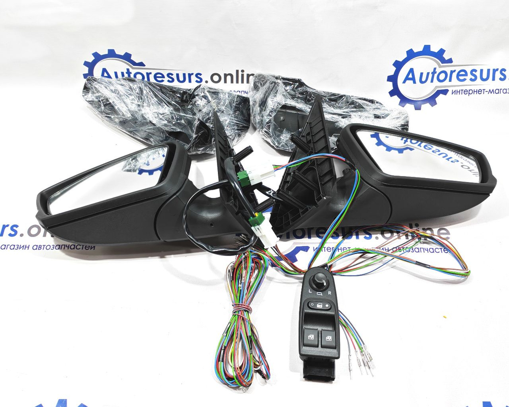 Комплект зеркал LADA Kalina с блокам и жгутом