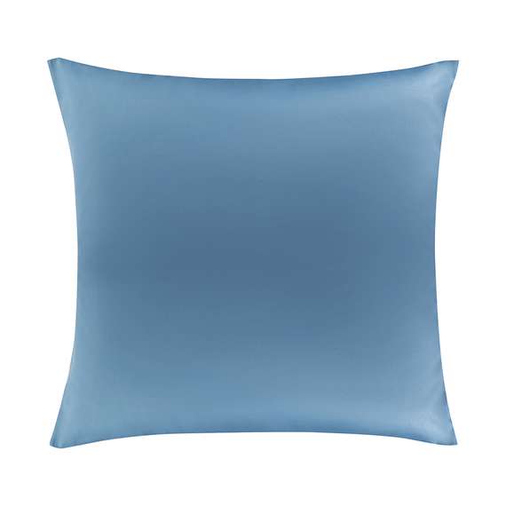 Набор наволочек из премиального сатина джинсово-синего цвета из коллекции essential, 70х70 см