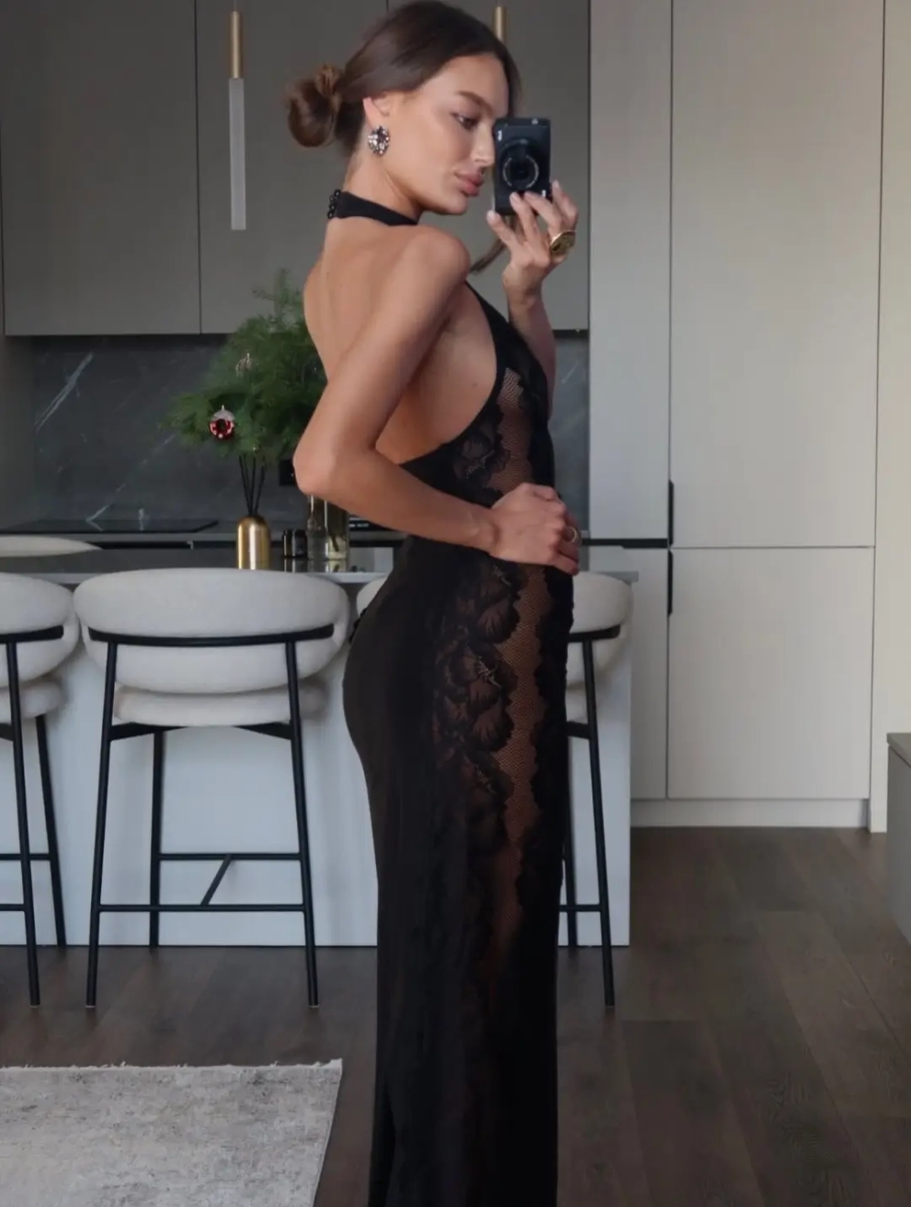 Платье Портленд, Черный