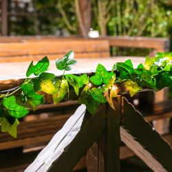 USL-S-135-PT2000 IVY Садовая гирлянда на солнечной батарее Плющ. 20 светодиодов. Теплый белый свет. 1xАА Ni-Mh аккумулятор в-к. IP44. TM Uniel