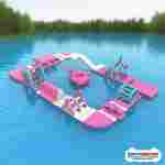 Коммерческий надувной аквапарк «Фламинго-парк» 16×9×3 м