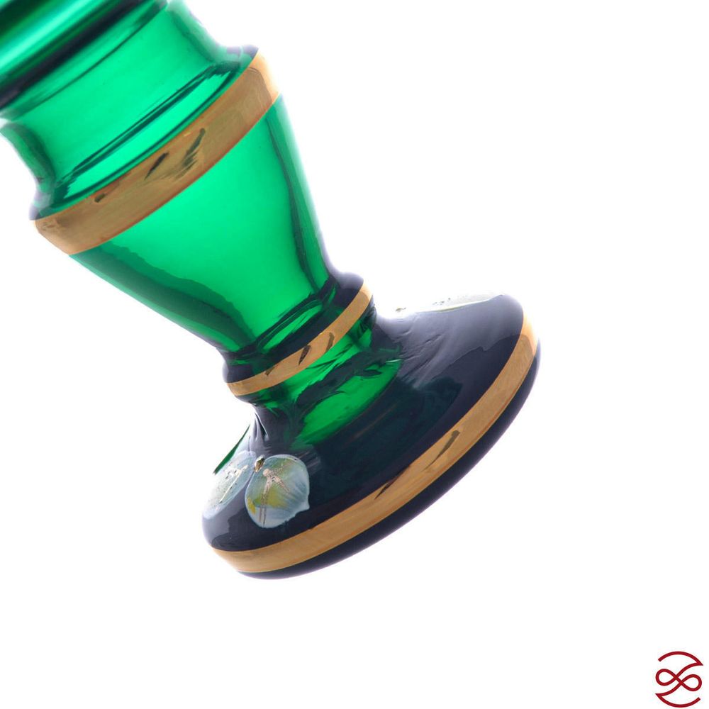 Конфетница Зеленая Bohemia Star Crystal 13 см